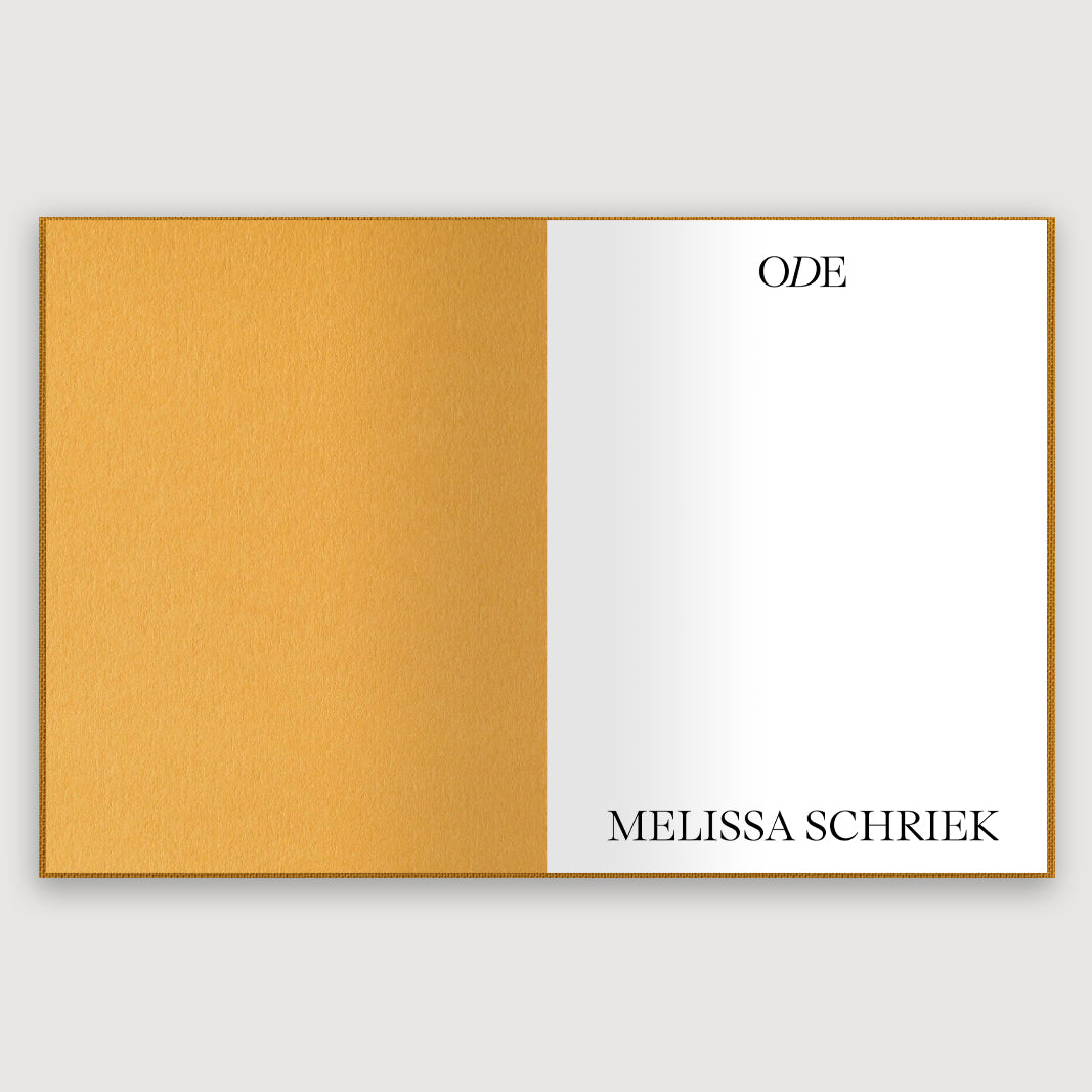 ODE, Melissa Schriek, Print Edition